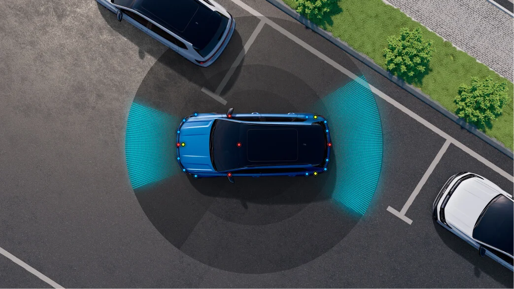 Volkswagen Tharu: иллюстрация парковочного помощника
