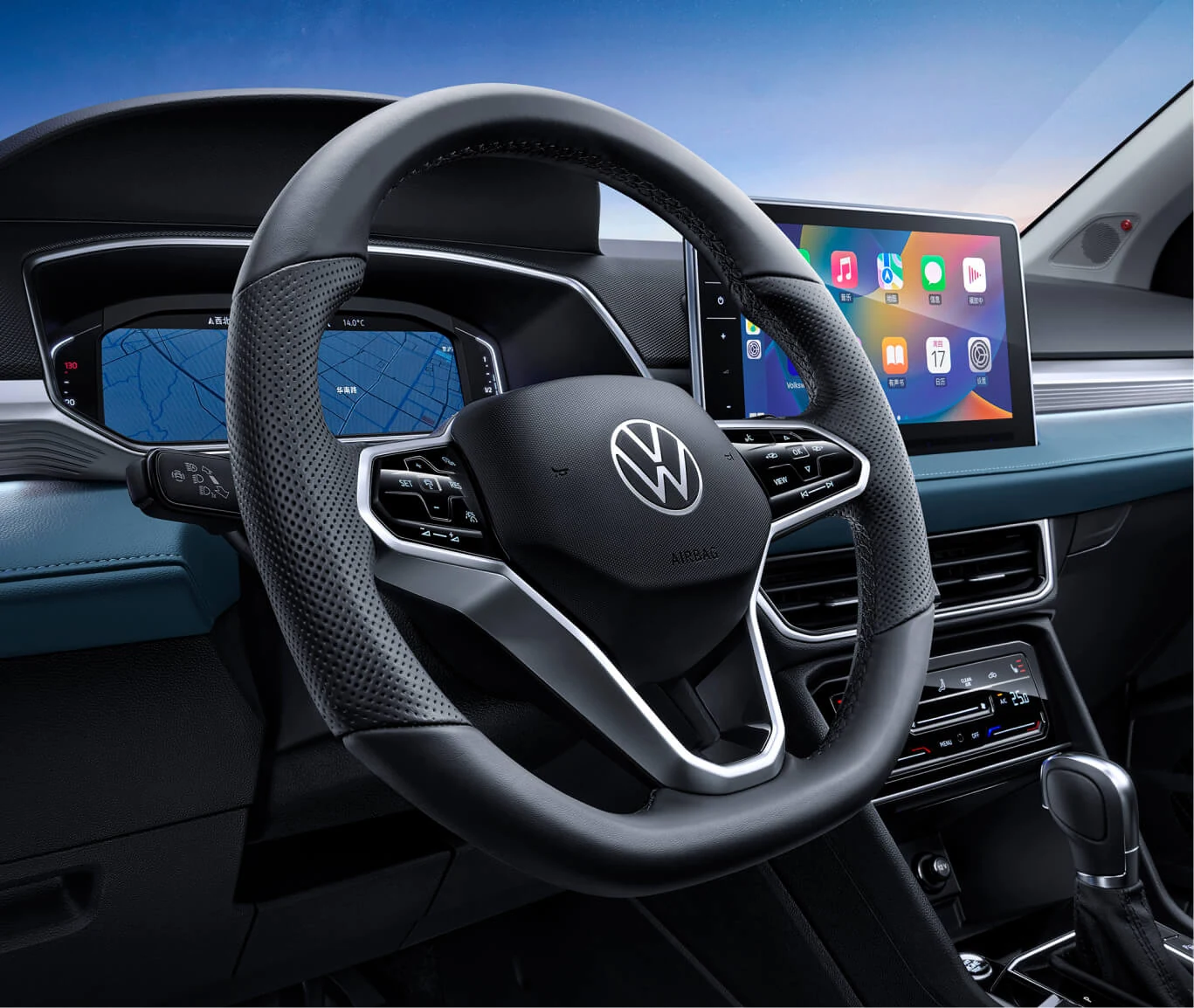 Передняя панель и салон Volkswagen Tharu